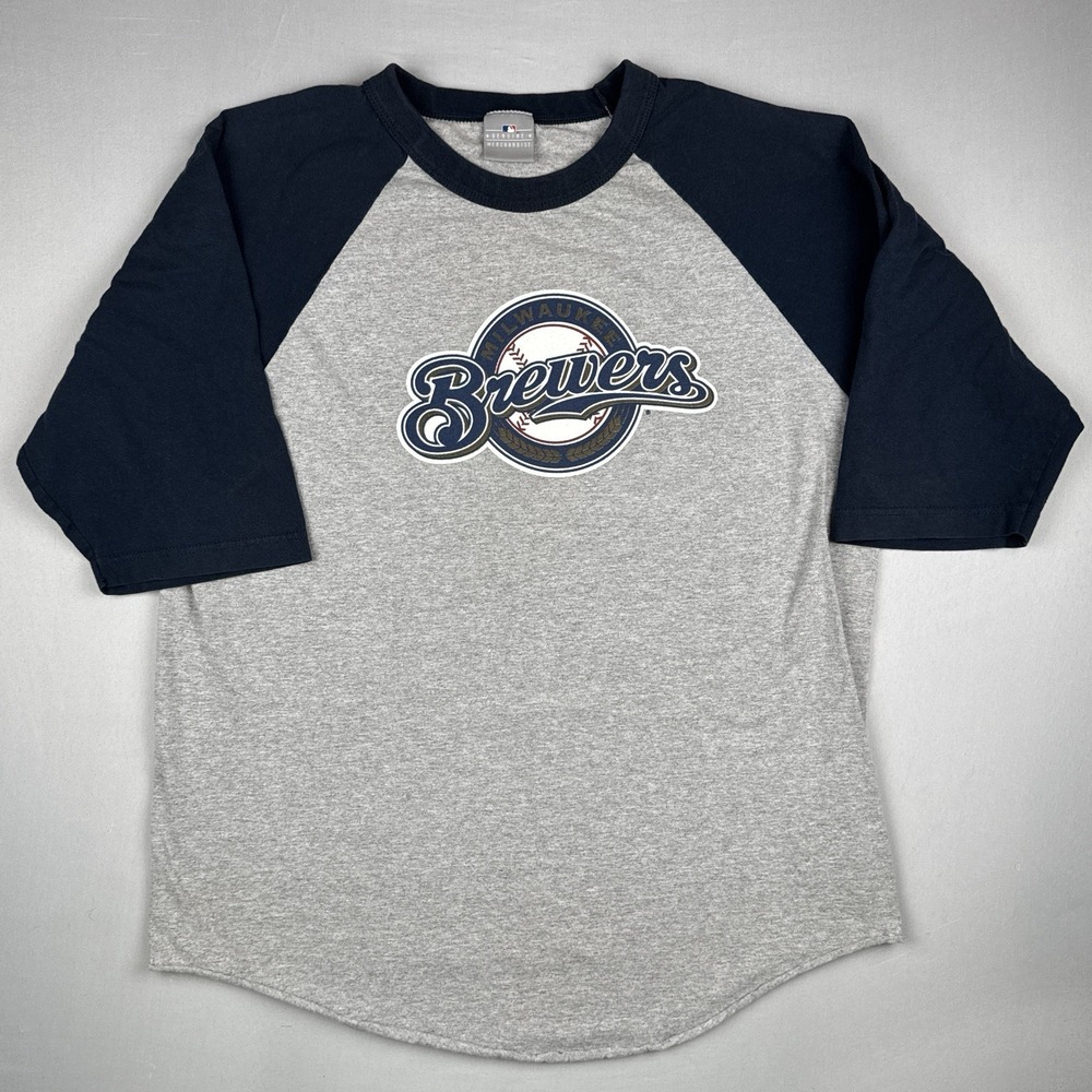 Milwaukee Brewers Ryan Braun #8 2010 Raglan 3/4 Sleeve T Shirt XL MLB Y2K